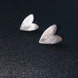pendientes corazon erizzo joyas hechas a mano